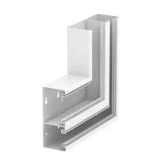   Obo Bettermann 6278220 GS-DFS70170RW acél csatornához Lapos sarokelem emelkedő aszimmetrikus két rekeszes 70x170mm hófehér