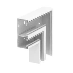   Obo Bettermann 6278230 GS-DFF70170RW acél csatornához Lapos sarokelem eső aszimmetrikus két rekeszes 70x170mm hófehér