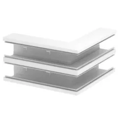   Obo Bettermann 6278510 GS-DA90210RW acél csatornához külső könyök szimmetrikus 90x210mm hófehér