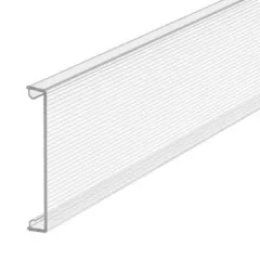   Obo Bettermann 6278790 GK-OTKKPI Rapid 80 szerelvénycsatornához csatornafedél (bordázott) 80x2000mm átlátszó