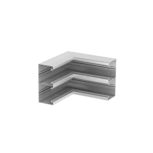 Obo Bettermann 6279643 GA-DI90210EL belső sarokelem alumínium szimmetrikus kétrekeszes csatornához 90x210mm eloxált