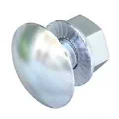   Obo Bettermann 6406133 FRSB 6x12 VZ G félgömbfejű csavar kombianyával M6x12 G galvanikusan horganyzott, DIN EN 12329