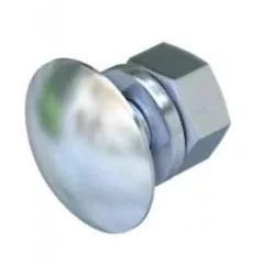   Obo Bettermann 6407560 FRS 10x25 F 8.8 félgömbfejű csavar alátéttel és anyával M10x25 F tűzihorganyzott, DIN 267, Teil 10