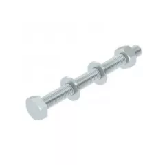   Obo Bettermann 6418244 SKS 10x110 G hatlapfejű csavar anyával és alátéttel M10x110 G galvanikusan horganyzott, DIN EN 12329