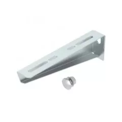   Obo Bettermann 6424732 MWA 12 21S FS fali és oszlopkonzol M10x25 rögzítőcsavarral B210mm FS szalaghorganyzott, DIN EN 10346