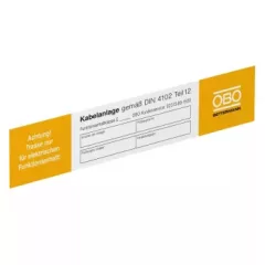   Obo Bettermann 7205434 KS-E HU Jelölőtábla funkciótartáshoz 250x43mm