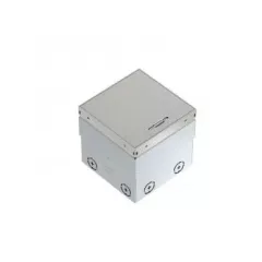   Obo Bettermann 7368326 UDHOME2 GVV Szerelvénybeépítő egys. komplett 2db dugalj, fix rozsdmentes tető 140x140x110