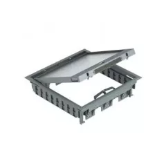   Obo Bettermann 7405077 GES9-3B U 7011 Szerelvénybeépítő egység univerzális beépítéshez 264x264x67   acélszürke