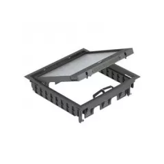   Obo Bettermann 7405079 GES9-3B U 9011 Szerelvénybeépíto egység univerzális beépítéshez 264x264x67   grafitszürke