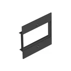   Obo Bettermann 7408156 T12L P16S 9011 fedlap 2-es Modul 45-höz, T12L-ben 94.5x88mm   grafitszürke