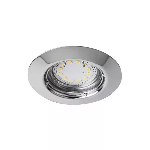 Rábalux 1047 LITE beltéri ráépíthető és beépíthető lámpa, króm színben, GU10 foglalattal, 240 lm, 3W teljesítmény, 30000h élettartammal, IP44/IP40 védettséggel, 3000K, 3db/csomag ( Rábalux 1047 )