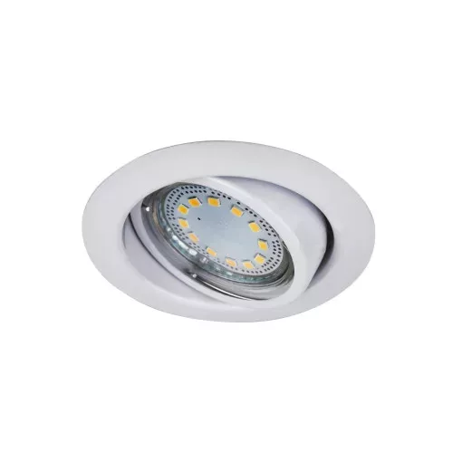 Rábalux 1049 LITE beltéri ráépíthető és beépíthető lámpa, fehér színben, GU10 foglalattal, 240 lm, 3W teljesítmény, 30000h élettartammal, IP40 védettséggel, 3000K, 3db/csomag ( Rábalux 1049 )
