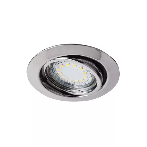 Rábalux 1050 LITE beltéri ráépíthető és beépíthető lámpa, króm színben, GU10 foglalattal, 240 lm, 3W teljesítmény, 30000h élettartammal, IP40 védettséggel, 3000K, 3db/csomag ( Rábalux 1050 )
