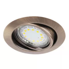   Rábalux 1051 LITE beltéri ráépíthető és beépíthető lámpa, bronz színben, GU10 foglalattal, 240 lm, 3W teljesítmény, 30000h élettartammal, IP40 védettséggel, 3000K, 3db/csomag ( Rábalux 1051 )