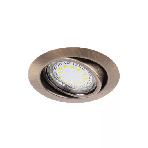 Rábalux 1051 LITE beltéri ráépíthető és beépíthető lámpa, bronz színben, GU10 foglalattal, 240 lm, 3W teljesítmény, 30000h élettartammal, IP40 védettséggel, 3000K, 3db/csomag ( Rábalux 1051 )