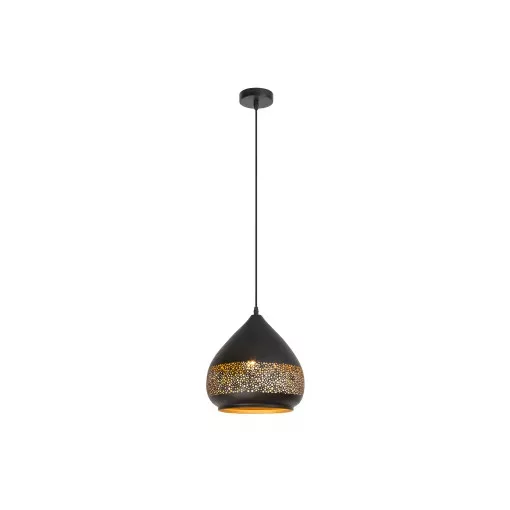 Rábalux 2278 KAIA beltéri függeszték, fekete színben, E27 foglalattal, 40W teljesítmény, IP20 védettséggel ( Rábalux 2278 )