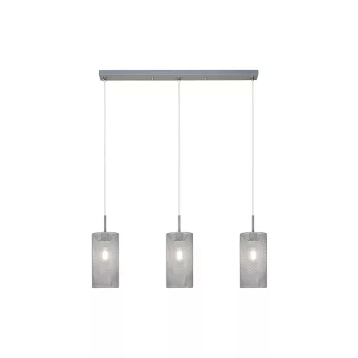 Rábalux 3019 CALLIA beltéri függeszték, szürke színben, 3db E14 foglalattal, 25W teljesítmény, IP20 védettséggel ( Rábalux 3019 )