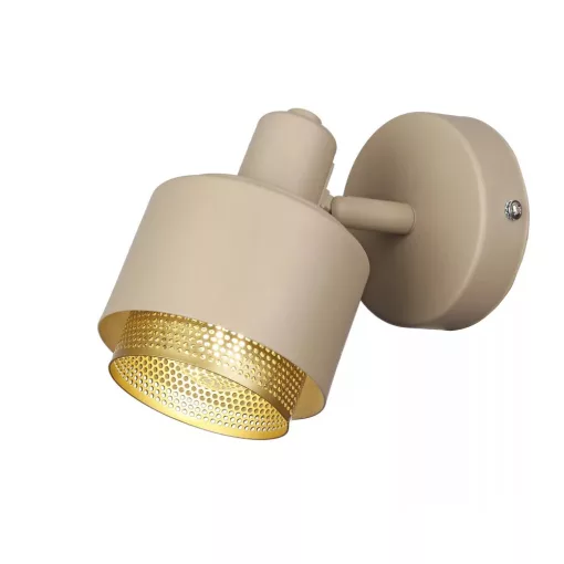 Rábalux 3547 FEDORA beltéri spotlámpa, világosbarna színben, E14 foglalattal, 40W teljesítmény, IP20 védettséggel ( Rábalux 3547 )