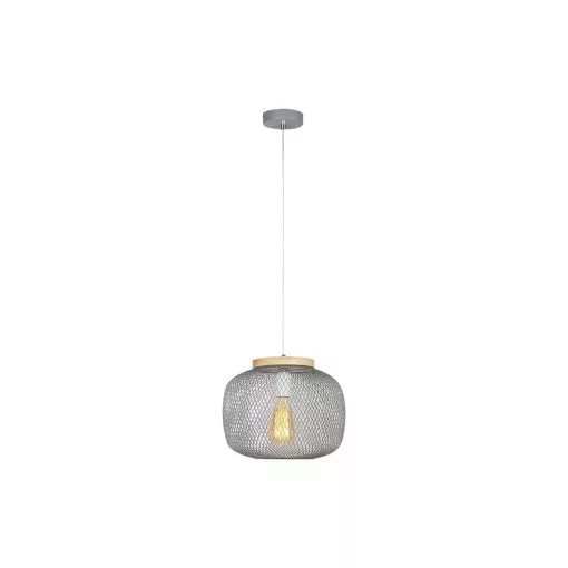Rábalux 5237 RUPERT beltéri függeszték, szürke színben, E27 foglalattal, 40W teljesítmény, IP20 védettséggel ( Rábalux 5237 )