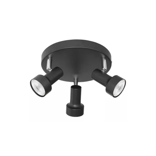 Rábalux 5324 KONRAD beltéri spotlámpa, fekete színben, 3db GU10 foglalattal, 50W teljesítmény, IP20 védettséggel ( Rábalux 5324 )