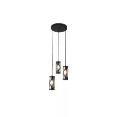   Rábalux 5339 OBERON beltéri függeszték, barna színben, 3db E14 foglalattal, 40W teljesítmény, IP20 védettséggel ( Rábalux 5339 )