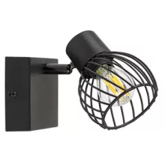   Rábalux 73001 ABERAMA beltéri spotlámpa, fekete színben, E14 foglalattal, 10W teljesítmény, IP20 védettséggel ( Rábalux 73001 )
