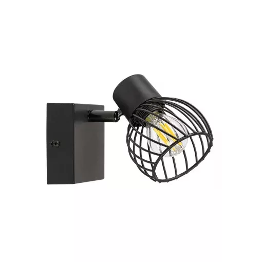 Rábalux 73001 ABERAMA beltéri spotlámpa, fekete színben, E14 foglalattal, 10W teljesítmény, IP20 védettséggel ( Rábalux 73001 )