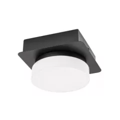   Rábalux 75001 ATTICHUS beltéri fürdőszobai lámpa, matt fekete színben, 670 lm, 5W teljesítmény, 30000h élettartammal, IP44 védettséggel, 5 év garanciával, 4000K ( Rábalux 75001 )