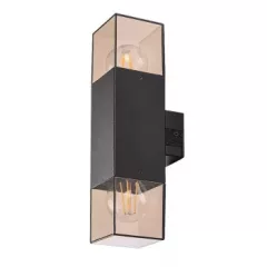   Rábalux 77081 LOANDA kültéri fali lámpa, fekete színben, 2db E27 foglalattal, IP44 védettséggel ( Rábalux 77081 )