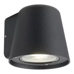   Rábalux 7959 MANDAL kültéri fali lámpa, matt fekete színben, GU10 foglalattal, 35W teljesítmény, IP54 védettséggel ( Rábalux 7959 )