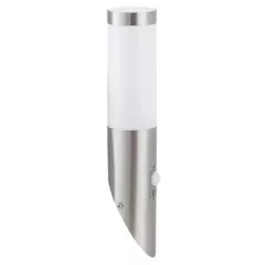   Rábalux 8266 INOX TORCH kültéri fali lámpa, szatin króm színben, E27 foglalattal, 25W teljesítmény, IP44 védettséggel ( Rábalux 8266 )