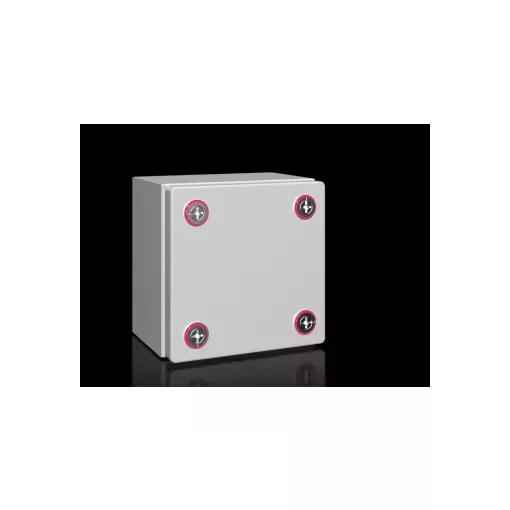 Rittal KX 1502.000 acéllemez kötődoboz bevezetőlemez nélkül 200x200x120 mm (magxszélxmély) 1502000
