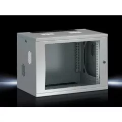   Rittal DK 7507.110 FlatBox lapraszerelt 19 colos ház, 9 U 492x600x600 mm (magxszélxmély) 7507110