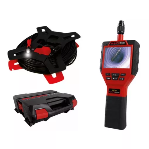 RUNPOTEC 101410 vizsgáló kamera RUNPOCAM RC 2
Multifunkciós-kamera rendszer dobozban 50m ( RUNPOTEC 101410 )