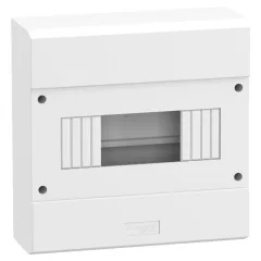   Schneider Electric 10208 Micro Pragma műanyag kiselosztó, 8 modul, 1 sor, IP30, ajtó nélkül, falon kívüli