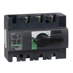   Schneider Electric, 28910, szakaszolókapcsoló 3P 125A 690V AC 50/60 Hz, fekete rotációs hajtással, Interpact INS125 (Schneider 28910)