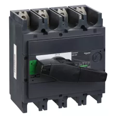   Schneider Electric, 31113, szakaszolókapcsoló 4P 500A 690V AC 50/60 Hz, fekete rotációs hajtással, Interpact INS500 (Schneider 31113)
