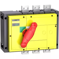   Schneider Electric, 31350, szakaszolókapcsoló 3P 1600A 690V AC 50/60 Hz, piros rotációs hajtással, Interpact INS1600 (Schneider 31350)