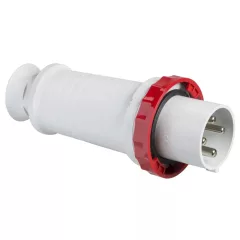   Schneider Electric, 81394, ipari csatlakozó lengő dugvilla egyenes 4P (3P+F) 125A 6h, 400V 50/60 Hz, IP67, Dfh-1253, piros, csavaros csatlakozás, PratiKa (Schneider 81394)