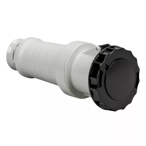 Schneider Electric, 81485, ipari csatlakozó lengő dugalj egyenes 4P (3P+F) 63A 7h, 500V 50/60 Hz, IP67, fekete, csavaros csatlakozás, PratiKa (Schneider 81485)