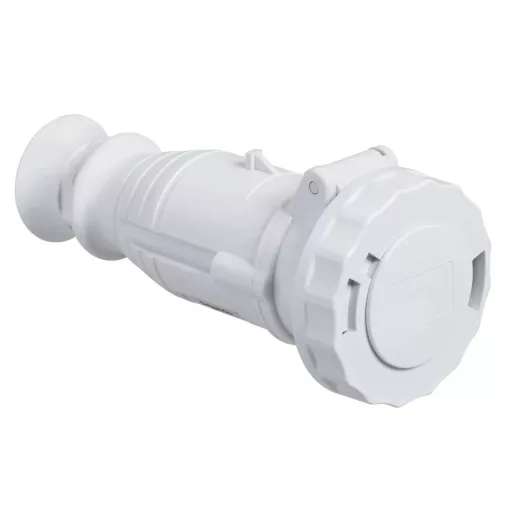 Schneider Electric, 82467, Törpefeszültségű ipari csatlakozó lengő dugalj egyenes 2P 32A 12h, 40-50V 50/60 Hz, IP67, szürke, csavaros csatlakozás, PratiKa (Schneider 82467)