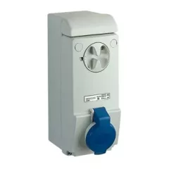   Schneider 83031 UNIKA Falra szerelhető, reteszelhető aljzat, 2P+F, 6h, 16A, 250V, IP44, védelem nélkül
