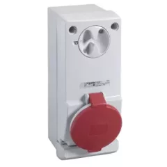   Schneider 83047 UNIKA Falra szerelhető, reteszelhető aljzat, 3P+N+F, 6h, 32A, 415V, IP44, védelem nélkül