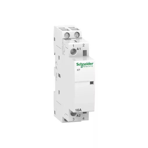 Schneider Electric, Moduláris kontaktor 16A, 2 Záró érintkező, 12V AC 50 Hz (Schneider A9C22012)