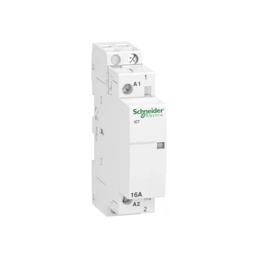 Schneider Electric, Moduláris kontaktor 16A, 1 Záró érintkező, 230-240V AC 50 Hz (Schneider A9C22711)