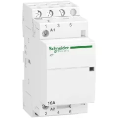   Schneider Electric, Moduláris kontaktor 16A, 3 Záró érintkező, 220-240V AC 50 Hz (Schneider A9C22813)
