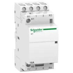   Schneider Electric, Moduláris kontaktor 16A, 2 Záró + 2 Nyitó érintkező, 220-240V AC 50 Hz (Schneider A9C22818)