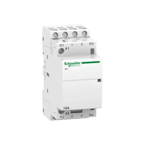 Schneider Electric, Moduláris kontaktor 16A, 2 Záró + 2 Nyitó érintkező, 220-240V AC 50 Hz (Schneider A9C22818)