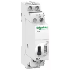   Schneider Electric, ACTI9 iTLs, A9C32111, impulzusrelé távjelzési funkcióval, 1P 16A, 1 Záró érintkező, 24 V AC / 12 V DC vezerlés, ACTI9 iTLs (Schneider A9C32111)