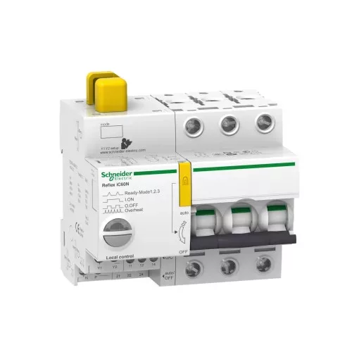 Schneider A9C61310 ACTI9 Reflex iC60N beépített megszakító vezérlés, 3P, B, 10A